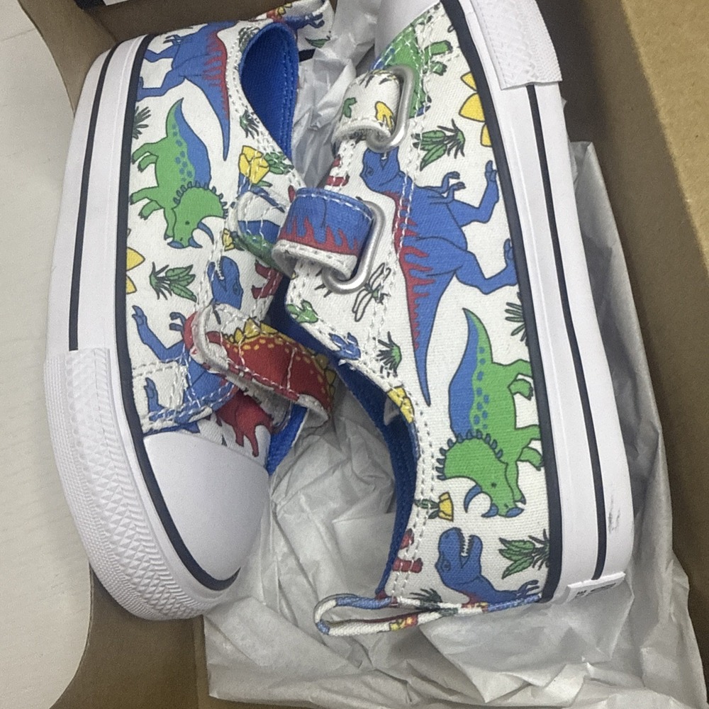 Converse Chuck Taylor All Star Toddler Boys Shoes Size 9 kids Dinosaur shoes